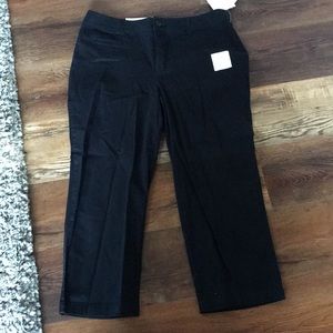 Croft and barrow classic fit pants black 14 NWT
